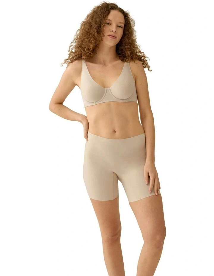 Wired Unpadded Side & Back Smoothing Bra in Light Beige image 5