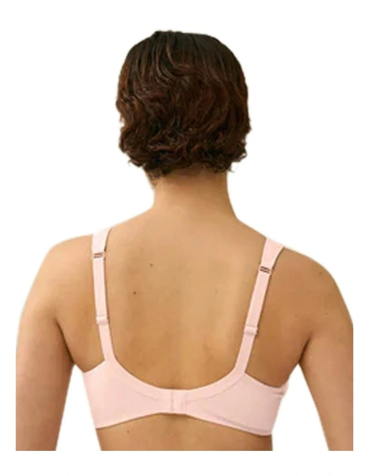 The Wednesday Wireless T-shirt Bra with Padded Straps in Blush image 2