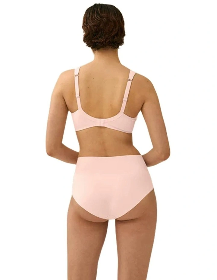 The Wednesday Wireless T-shirt Bra with Padded Straps in Blush image 5