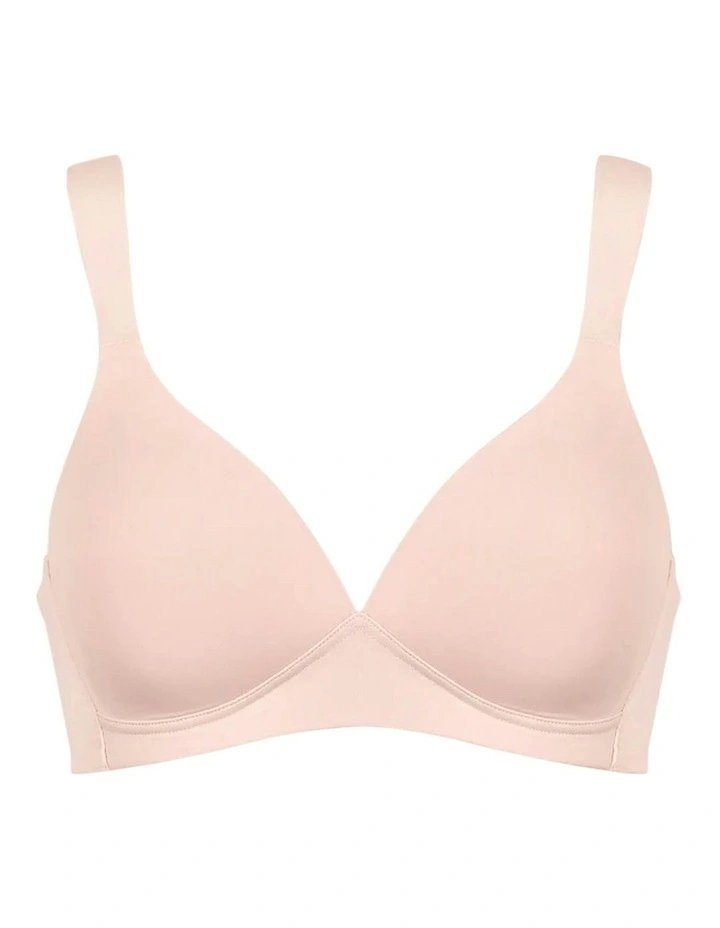 The Wednesday Wireless T-shirt Bra with Padded Straps in Blush image 6