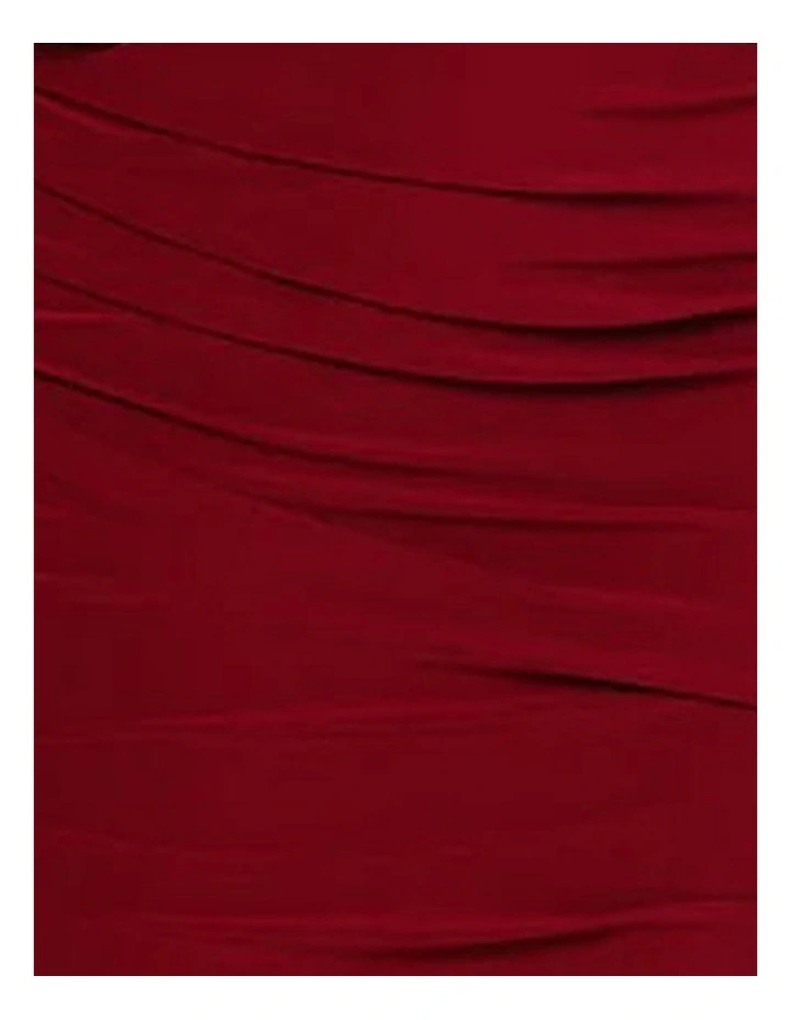 Regi Bodycon Sleeveless Midi Shaping Dress in Red image 6