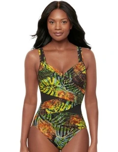 Sunset Islet Madero Underwired Shaping Swimsuit in Black