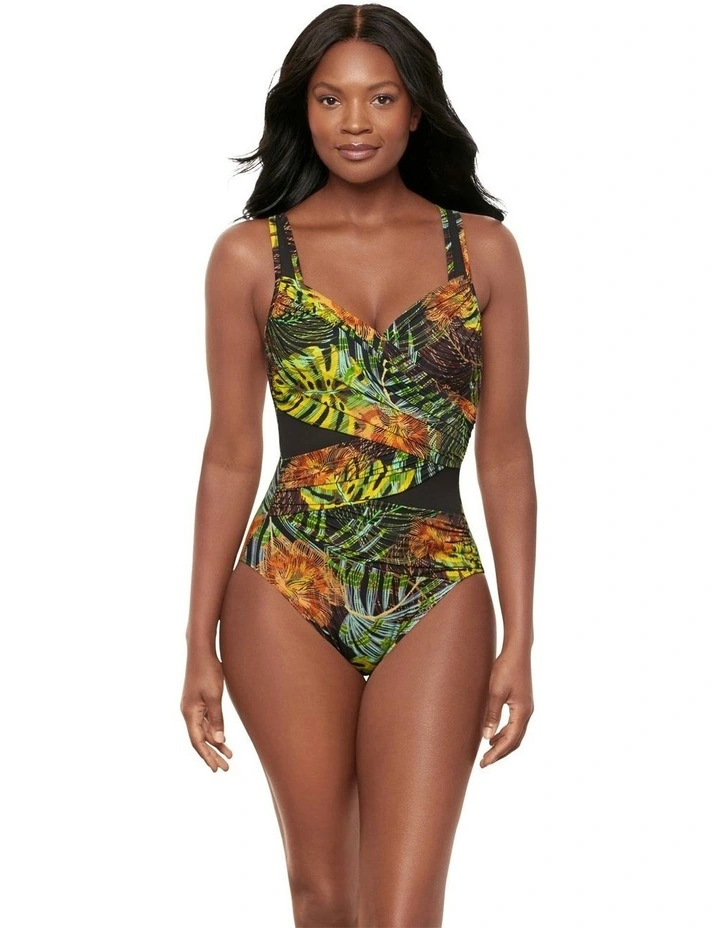 Sunset Islet Madero Underwired Shaping Swimsuit in Black image 5