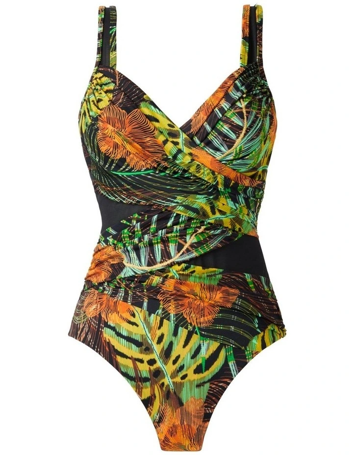 Sunset Islet Madero Underwired Shaping Swimsuit in Black image 6