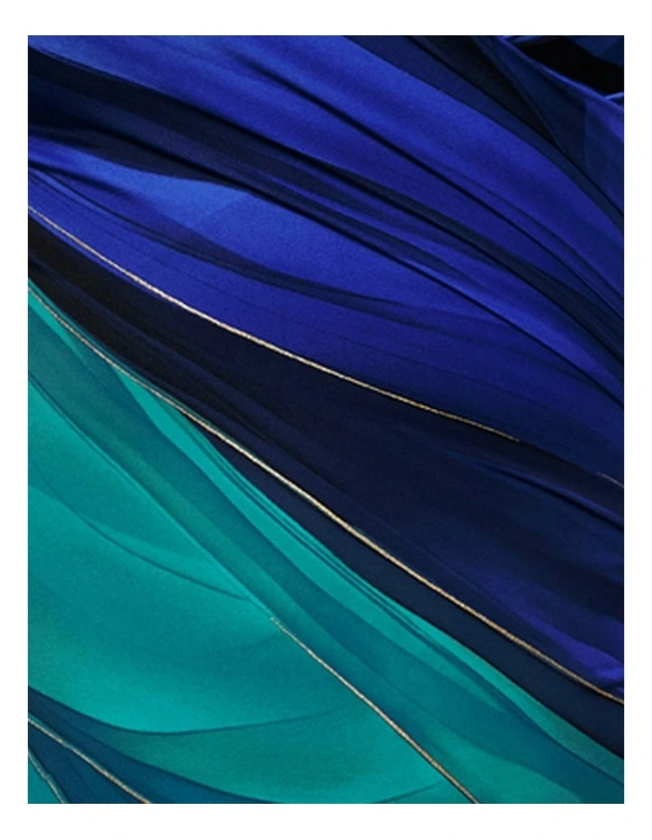 Maldiva It's a Wrap Underwired Tummy Control Swimsuit in Blue Multi image 7