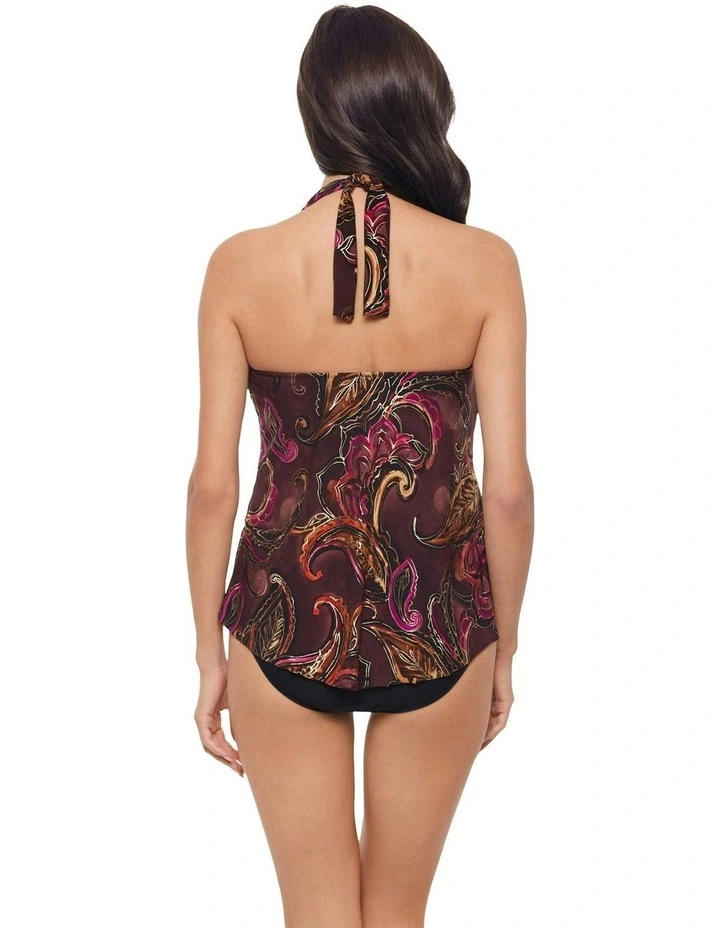 Empress Sophie Underwired Halter Tankini Top in Multi image 2