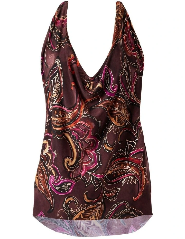 Empress Sophie Underwired Halter Tankini Top in Multi image 6