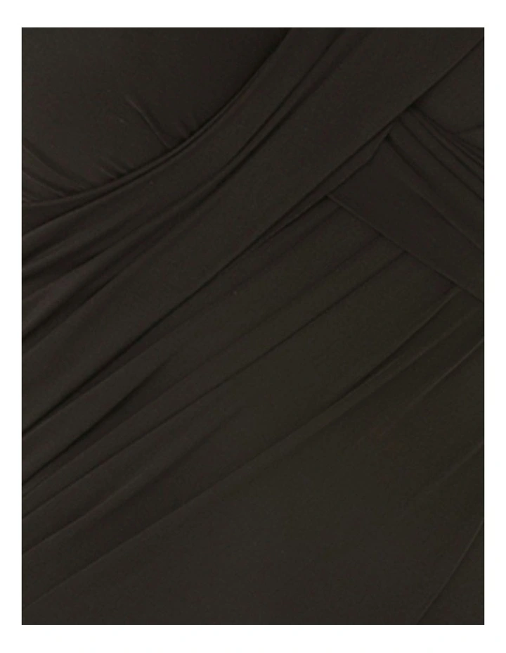 Rock Solid Revele Crossover Shaping Swimsuit in Black image 6