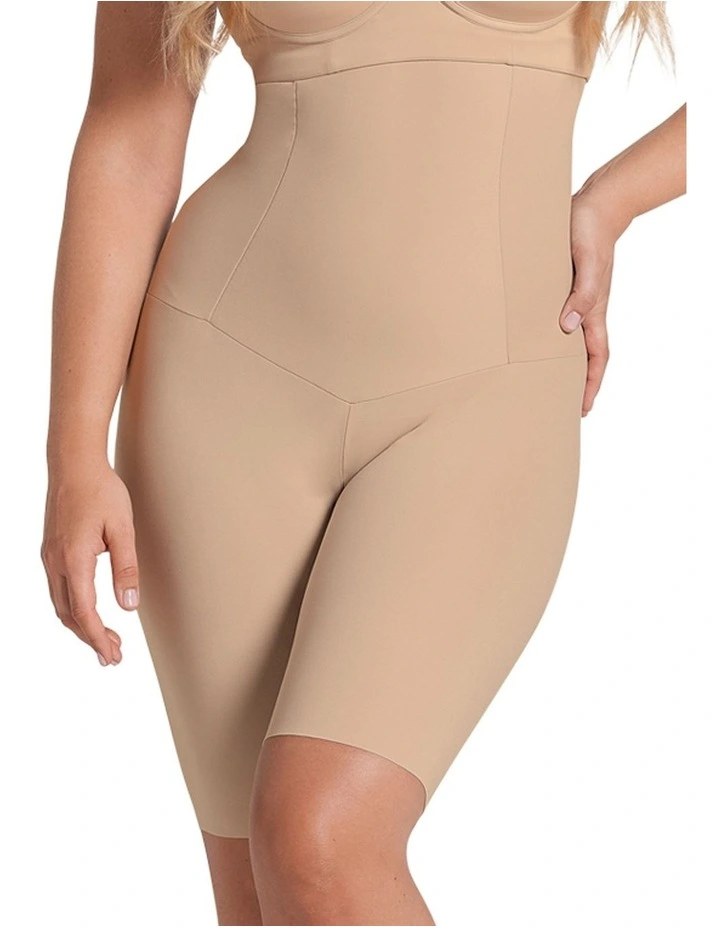 ContourPro Extra High-Waist Seamless Shapewear Short in Golden Beige image 1