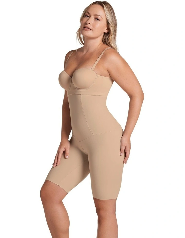 ContourPro Extra High-Waist Seamless Shapewear Short in Golden Beige image 5