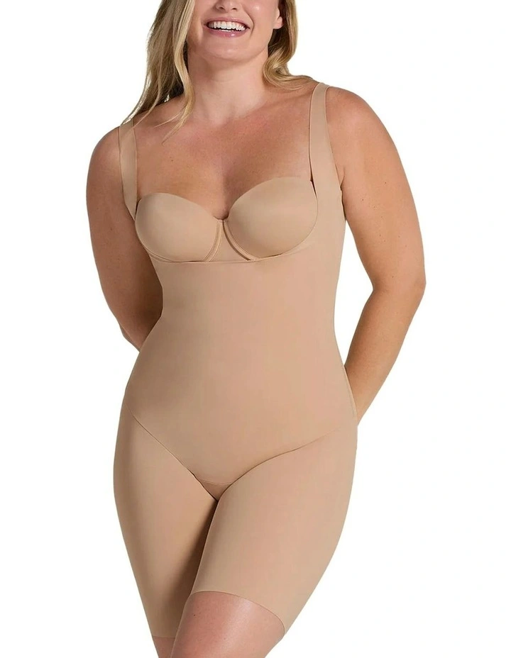 Total Smooth Cupless Full Body Shaper in Golden Beige image 1