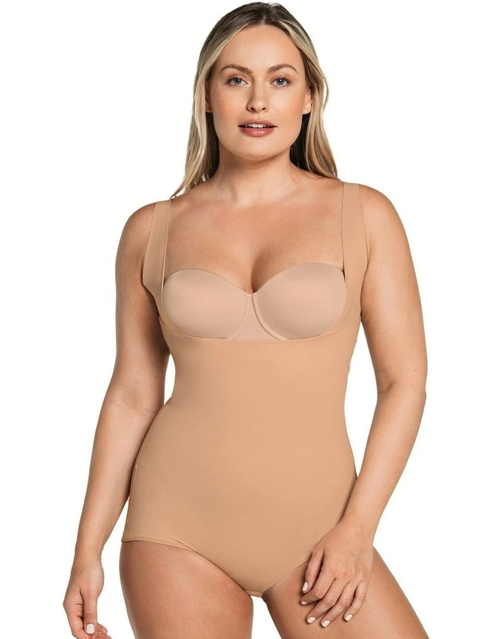 SmartCore Low Back Classic Sculpting Cupless Body Shaper in Golden Beige image 1