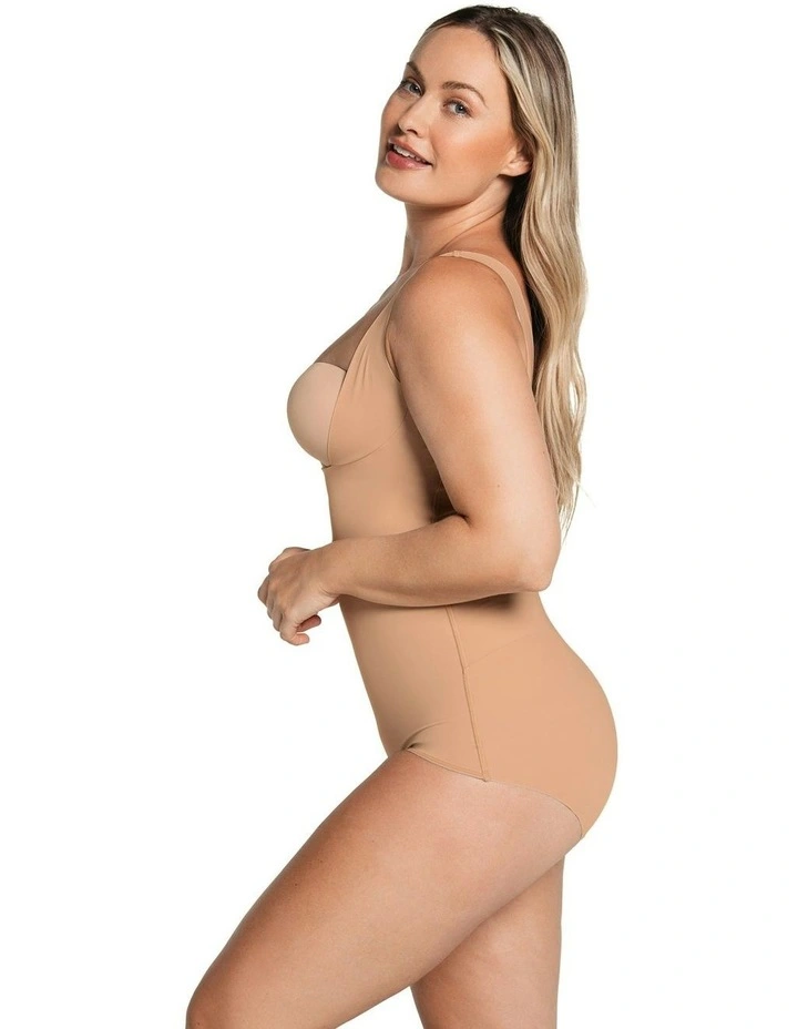SmartCore Low Back Classic Sculpting Cupless Body Shaper in Golden Beige image 3