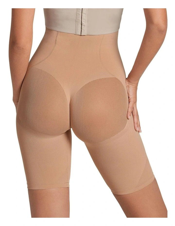 SmartShape Extra-High Waist Thigh & Tummy Control Short in Natural image 2