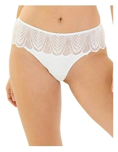 Gracieuse Cheeky Lace Hipster Shorty Brief in White