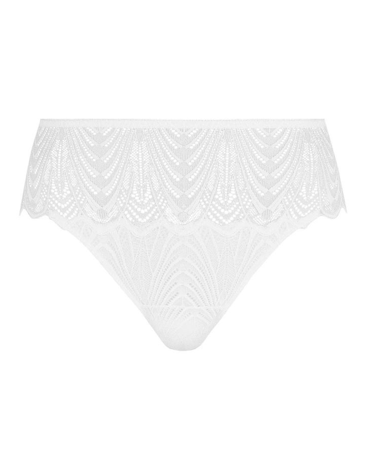 Gracieuse Cheeky Lace Hipster Shorty Brief in White image 5