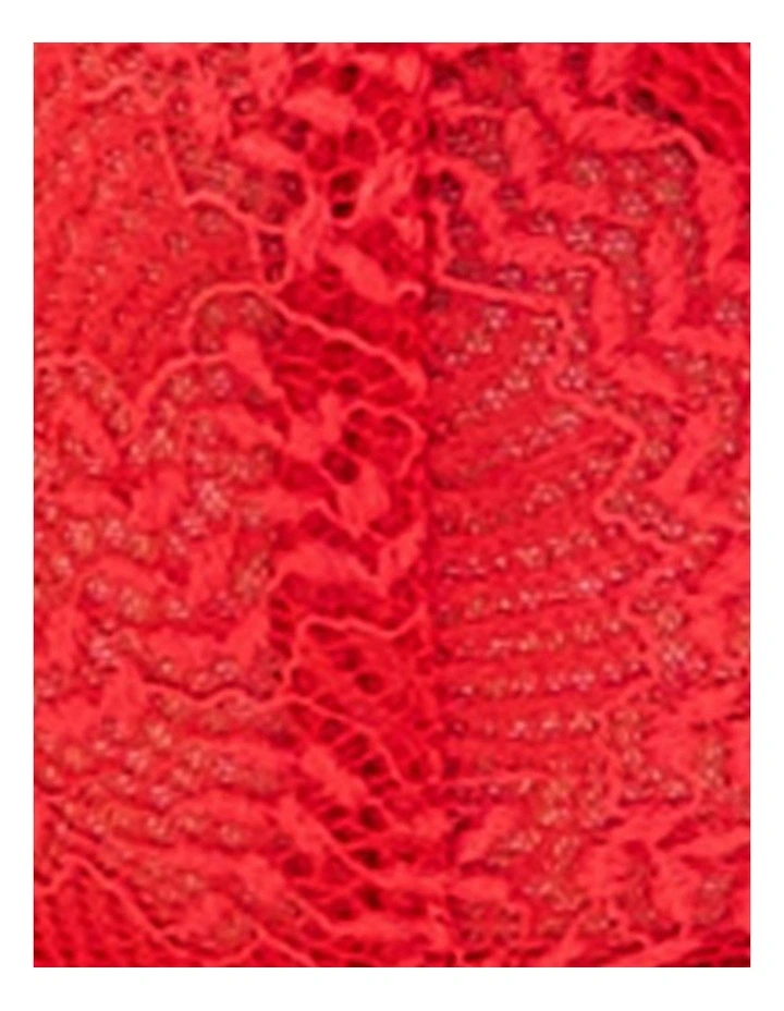 Fidele Underwired Lace Demi Bra in Lolipop Red image 6