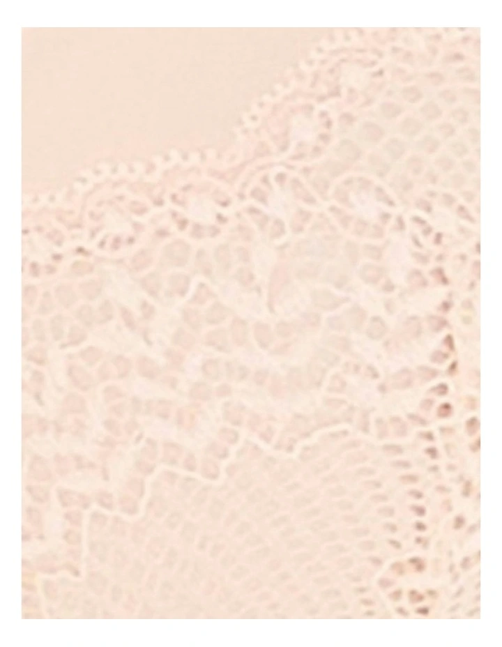 Fidele Padded Underwired Lace Demi Bra in Pearl Blush image 6