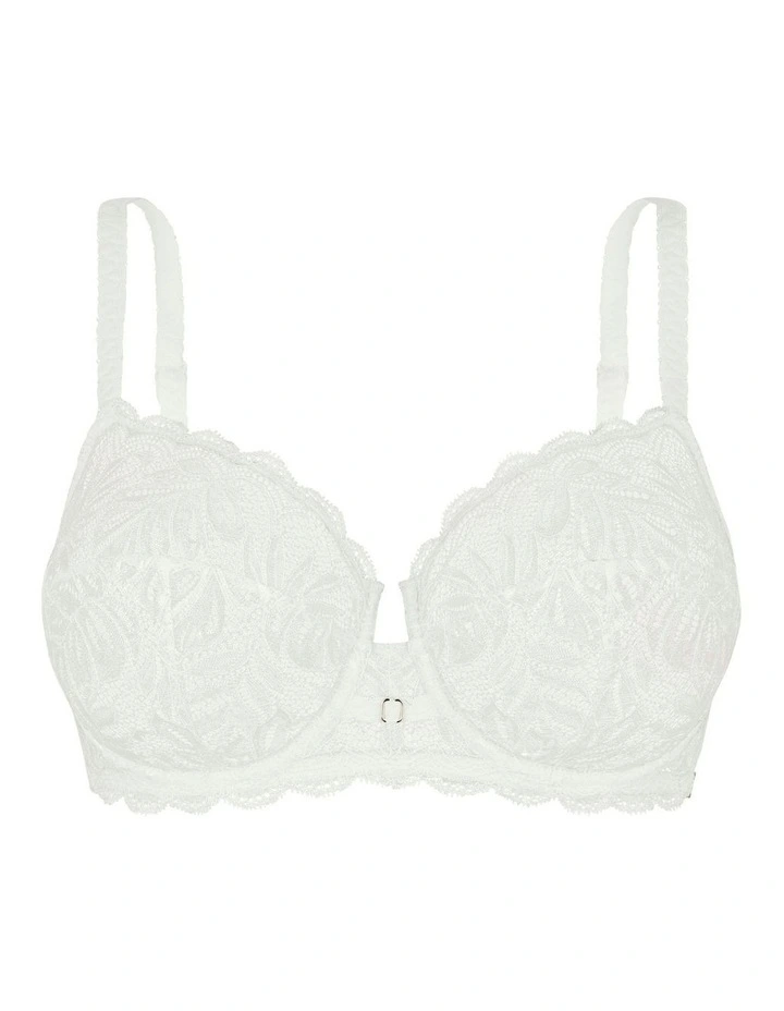 Suzan Wired Unlined Full Cup Lace Bra in Ivory image 6