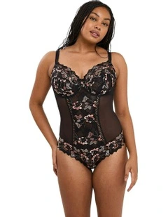 Arum Cabaret Underwired Lace Bodysuit in Black