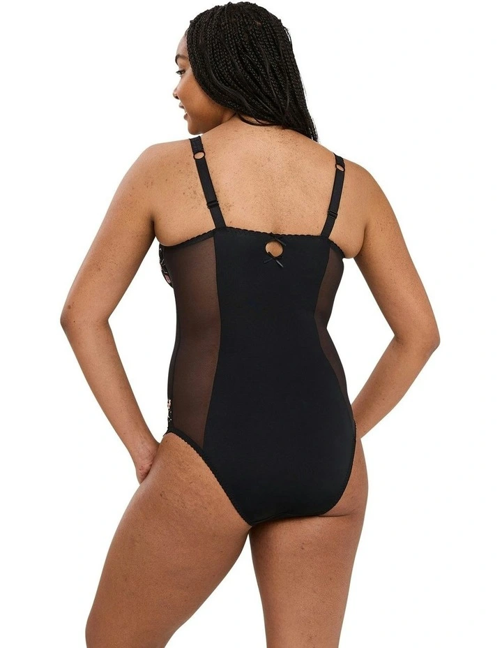 Arum Cabaret Underwired Lace Bodysuit in Black image 2