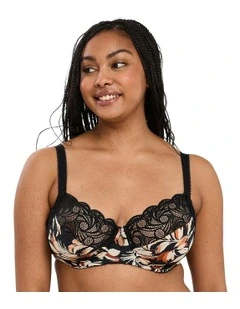Ariane Fantaisy Underwire Full Cup Bra with Lace in Black