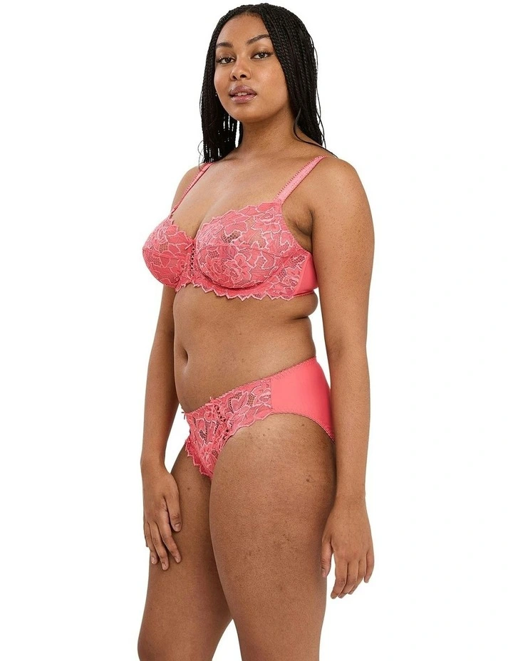 Arum Underwire Balconette Lace Bra in Rapture Rose image 3