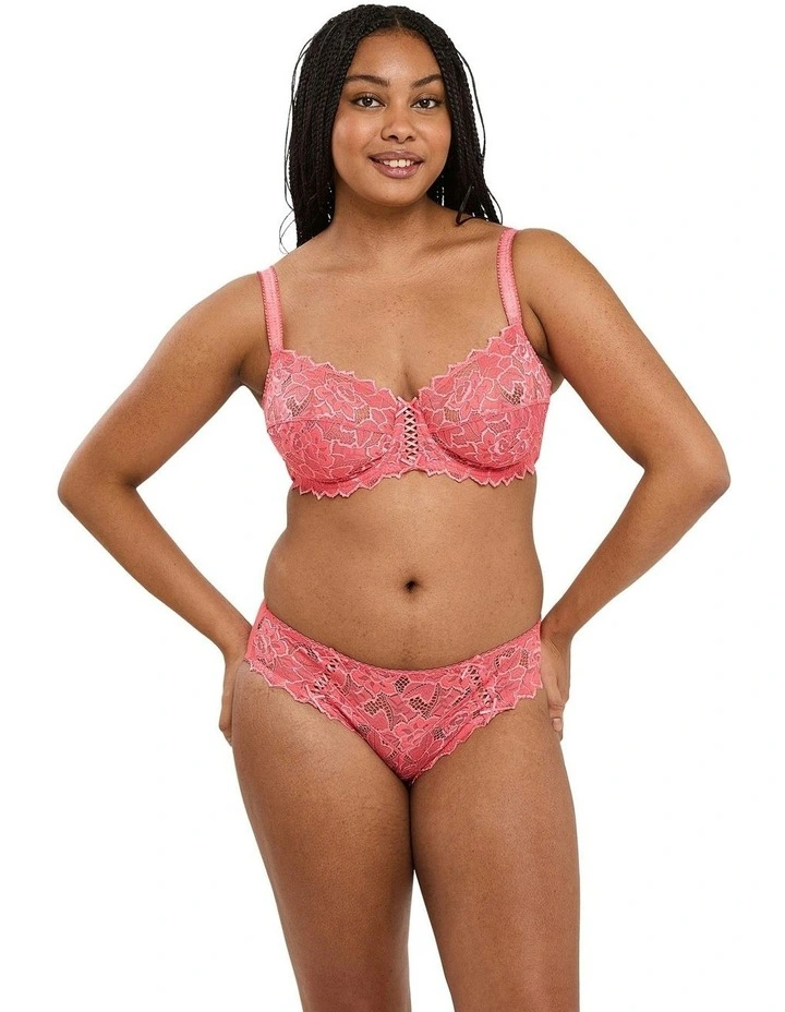 Arum Underwire Balconette Lace Bra in Rapture Rose image 5