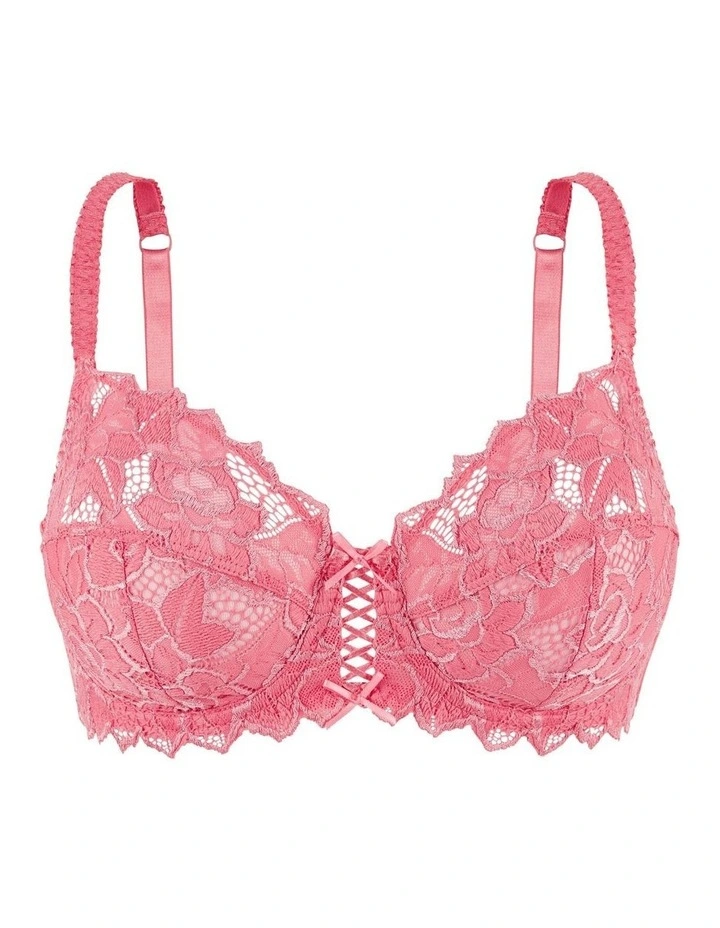 Arum Underwire Balconette Lace Bra in Rapture Rose image 6