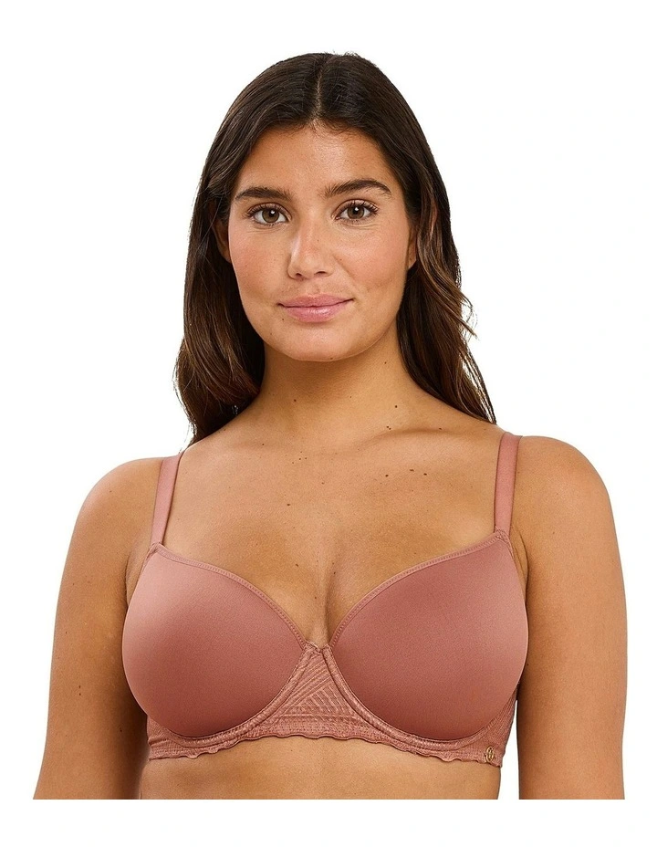 Daily Softness Wired Spacer Contour T-shirt Bra in Pink image 1