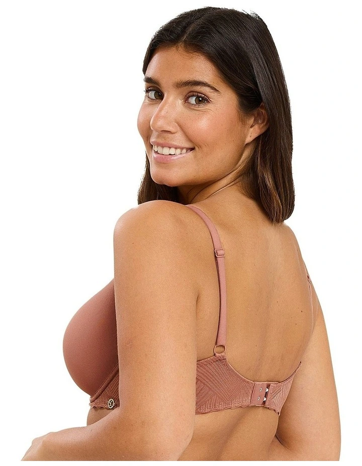 Daily Softness Wired Spacer Contour T-shirt Bra in Pink image 2
