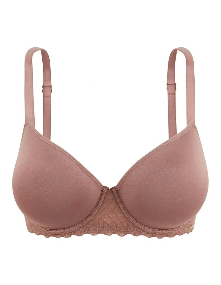 Daily Softness Wired Spacer Contour T-shirt Bra in Pink image 6