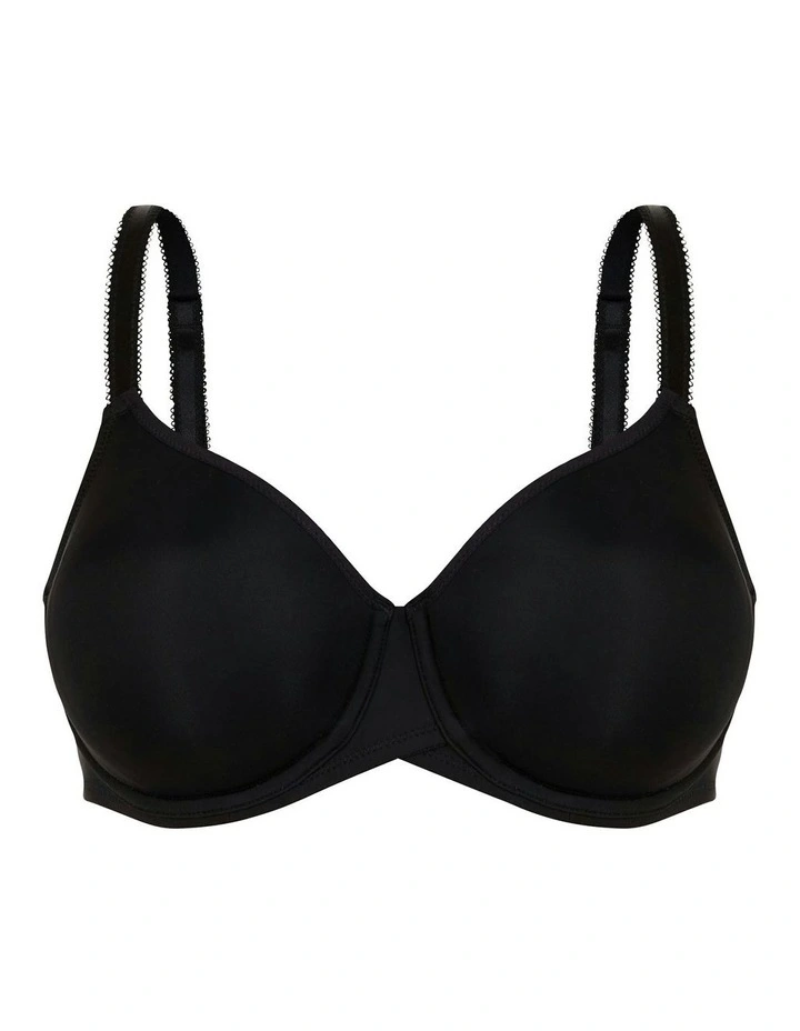 Sonia Seamless Wired T-shirt Bra in Black image 6