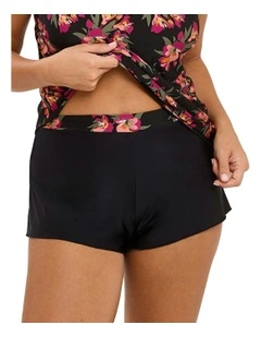 Oriane Microfibre Sleep Shorts in Black
