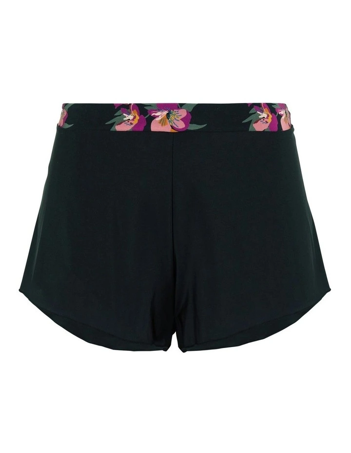 Oriane Microfibre Sleep Shorts in Black image 7