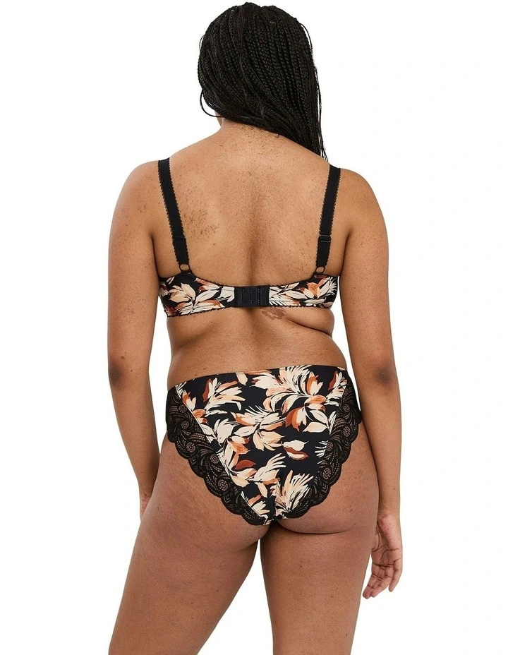 Ariane Fantaisy Microfibre And Lace Bikini Brief in Black image 4