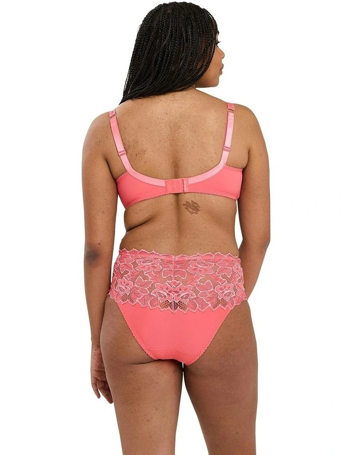 Arum Mid-Rise Lace Brief in Rapture Rose image 5