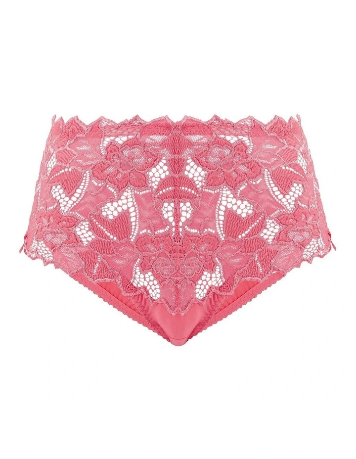Arum Mid-Rise Lace Brief in Rapture Rose image 6