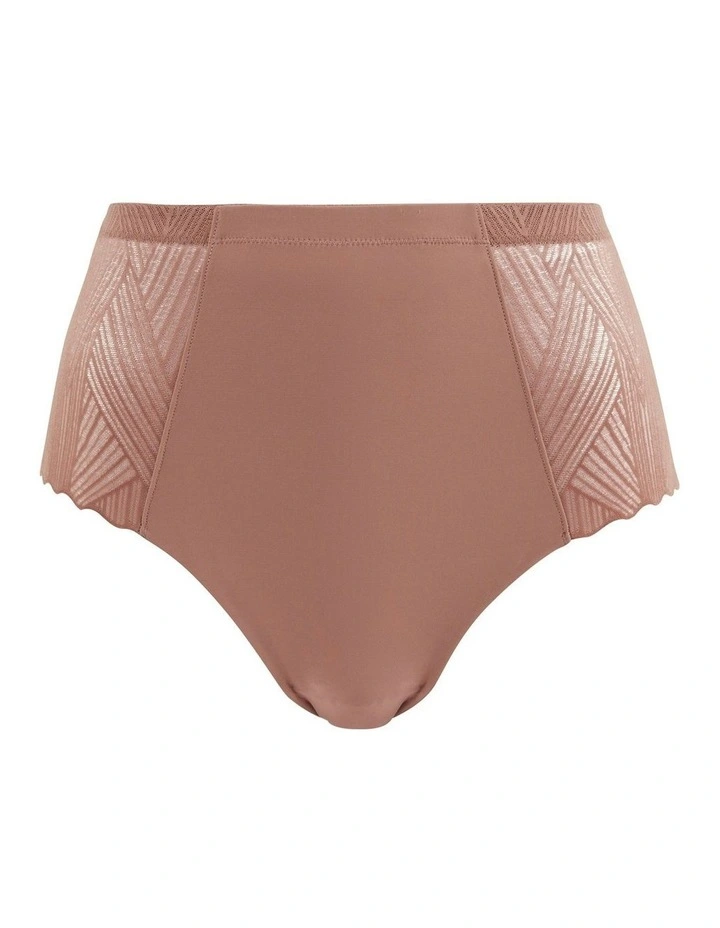 Daily Softness High Waist Brief With Lace in Hazelnut image 6