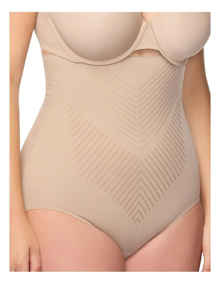 Iconic Core Ultra-High Waist Shaping Brief in Stucco image 1