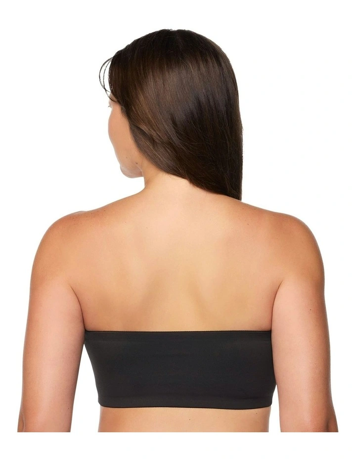 Real Smooth Wireless Strapless Bandeau Bra in Black image 2