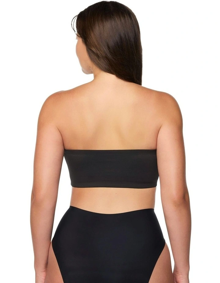 Real Smooth Wireless Strapless Bandeau Bra in Black image 4