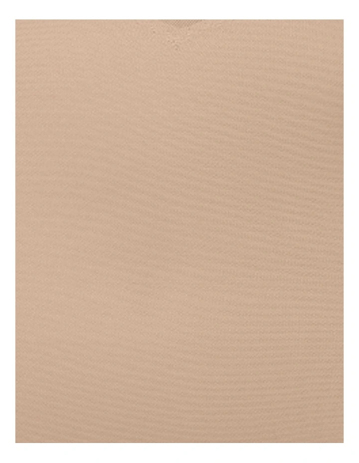 Sexy Sheer Shaping High Waist Thong in Warm Beige image 7