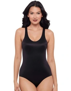 Back Wrap Padded Cup Back Support Bodysuit Shaper in Black