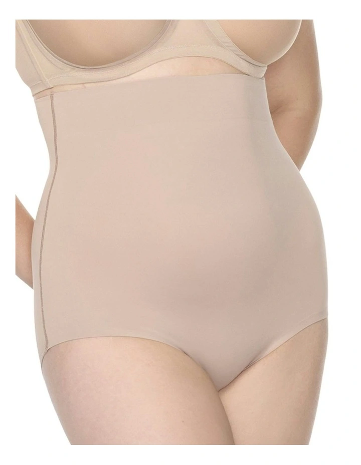 Real Smooth Ultra-High Waist Shaping Brief in Stucco image 1