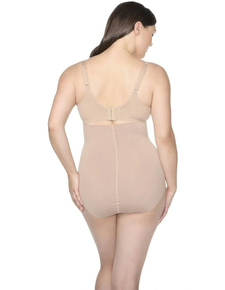 Real Smooth Ultra-High Waist Shaping Brief in Stucco image 4