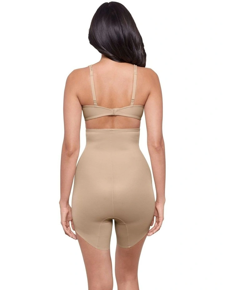 Showstopper Slanted Hem Ultra-High Waist Shaping Short in Warm Beige image 4
