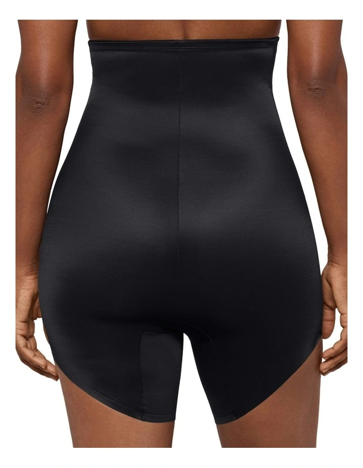 Showstopper Slanted Hem Ultra-High Waist Shaping Short in Black image 2