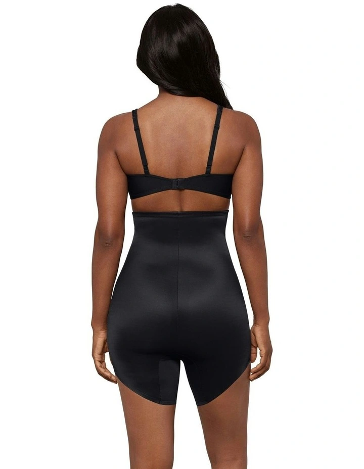 Showstopper Slanted Hem Ultra-High Waist Shaping Short in Black image 4