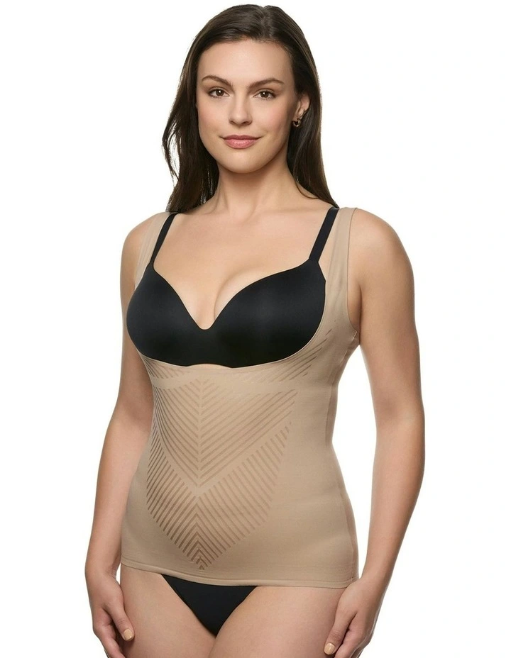 Iconic Core Underbust Tummy Shaper Camisole in Stucco image 1